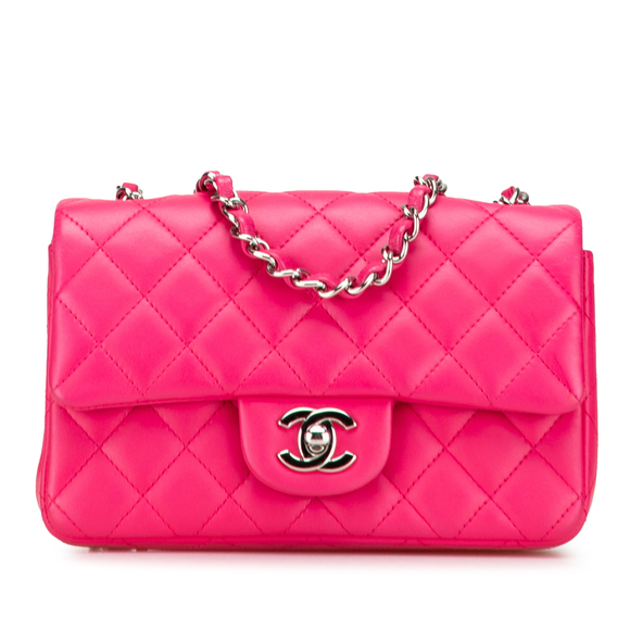 Pre-Loved Chanel Mini Rectangular Classic Lambskin Single Flap - Picture 1 of 10